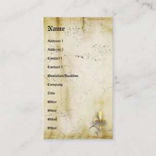 Fleur- de- Lys Business Card