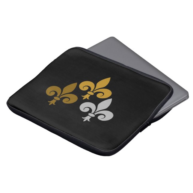 Fleur de Lys Electronics Bag (Front Top)