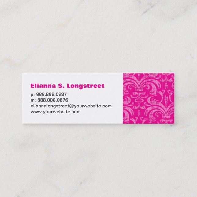 Fleur de Lys Personal Business Card (Front)