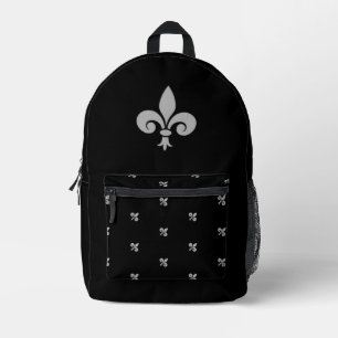 Fleur de Lys Printed Backpack