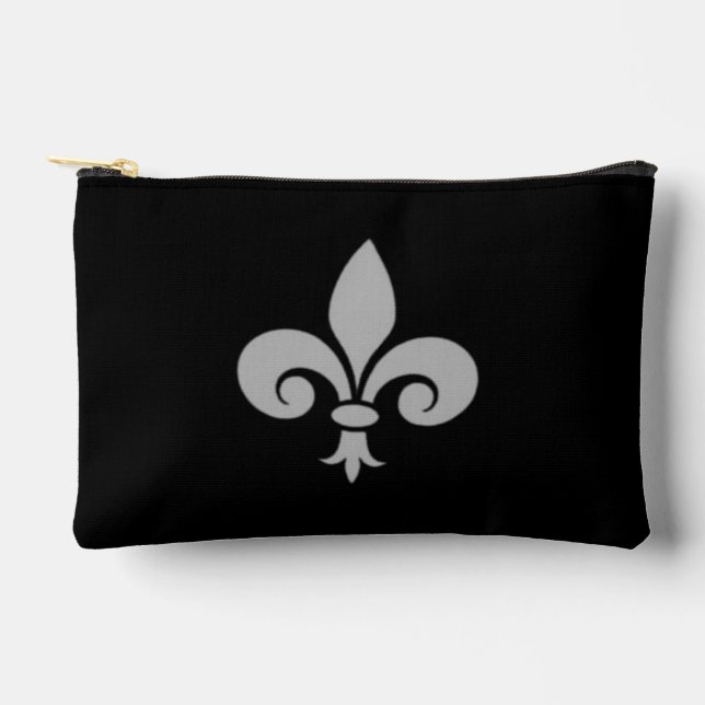 Fleur de Lys Small Accessory Pouch (Front)