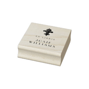 Fleur de lys Symbol  French Flower Rubber Stamp