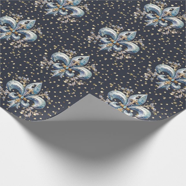 Fleur de Lys Wrapping Paper (Corner)