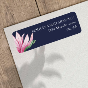 Fleur de Magnolia rose en fleurs   Mariage bleu