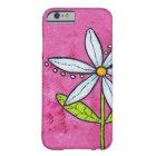 Fleur de marguerite blanche fantaisiste rose