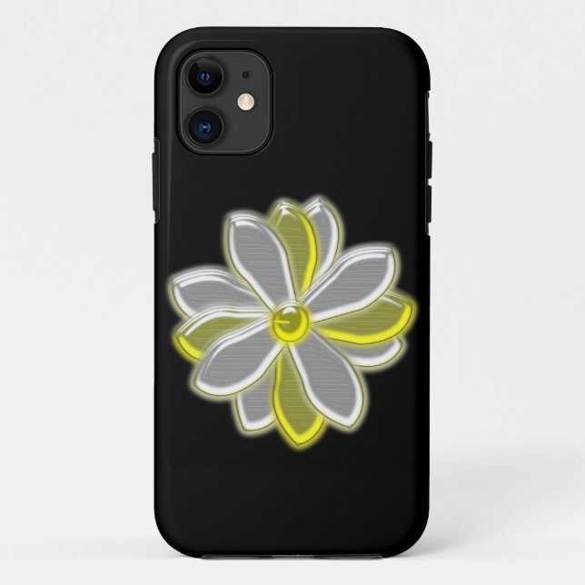 Fleur de marguerite brillante iPhone 5 Coque (Dos)
