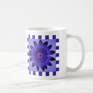 Fleur de marguerite violette, bandes Motifs - Mug