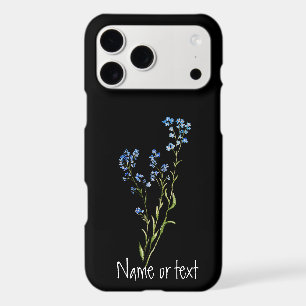 Fleur de myosotis botanique originale à l'aquarell
