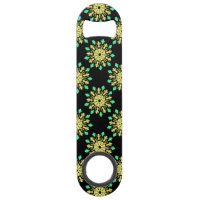 Fleur de néon jaune et vert
