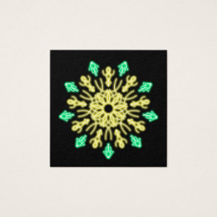 Fleur de néon jaune et vert
