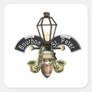 Fleur de New Orleans Square Sticker