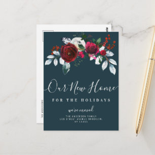 fleur de noël bouger carte postale