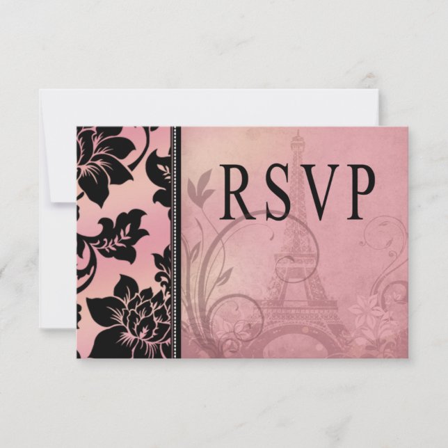 Fleur de Paris Eiffel Tower RSVP | pink (Front)