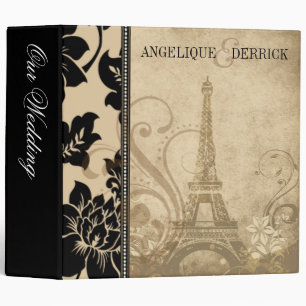 Fleur de Paris Eiffel Tower wedding album sand Binder