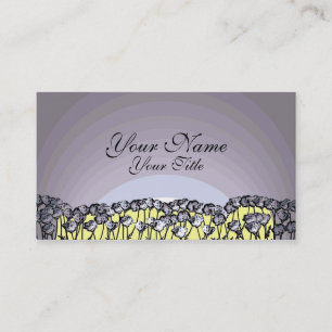 Fleur de pavot artisanale cartes de visite