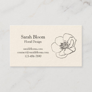 Fleur de pavot | CARTE DE VISITE