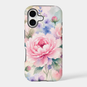 Fleur de pivoine à l'aquarelle