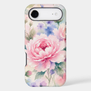 Fleur de pivoine à l'aquarelle
