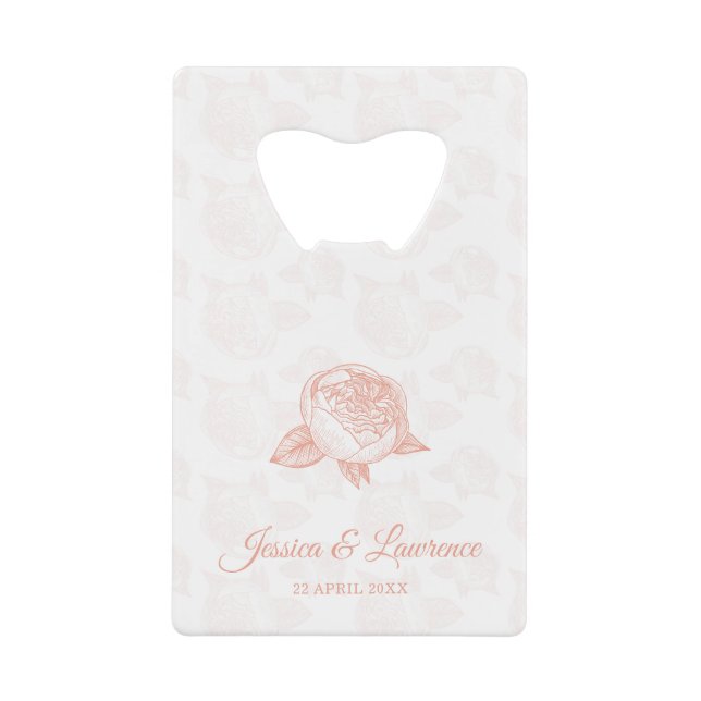 Fleur de pivoine Mariage cadeau Favoriser (Devant)