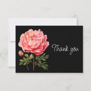 Fleur de pivoine rose Belle fleur Merci