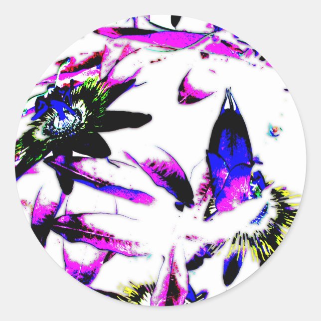 Fleur de porcelaine Passiflora - Stickers (Devant)