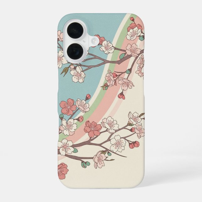 Fleur de Sakura Vintage iPhone 16 Case (Back)