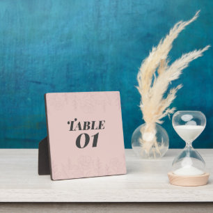 Fleur de Satin Table  Plaque