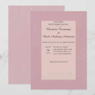 Fleur de Satin Wedding Invitation
