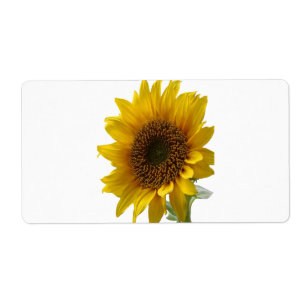 Fleur de soleil Étiquette