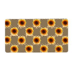 Fleur de soleil Étiquette