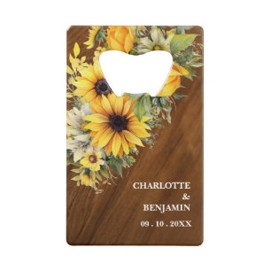Fleur de soleil rustique mariage en bois Favoriser