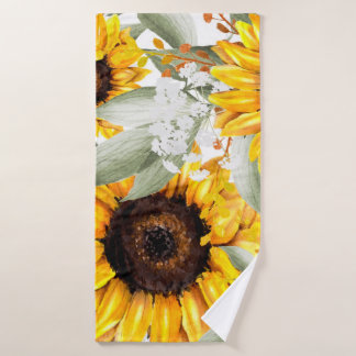 Fleur de tournesol Jaune Floral Rustique Automne F