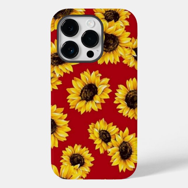 Fleur de tournesol pour iPhone 14 Pro Max Coques (Verso)