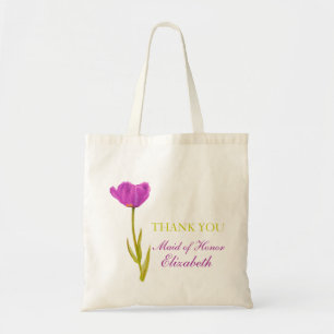 Fleur de tulipe mauve mariage de sac d'honneur