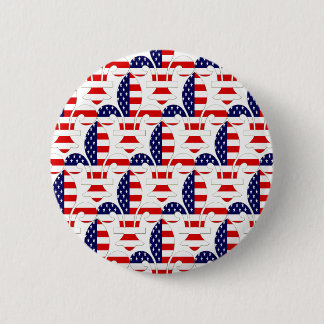 Fleur de USA 2 Inch Round Button