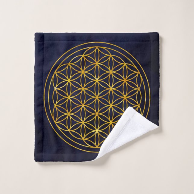 fleur de vie (Gant de toilette)
