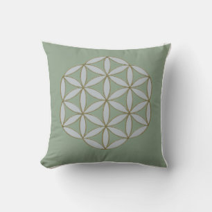 Fleur de vie Coussin Motif géométrique