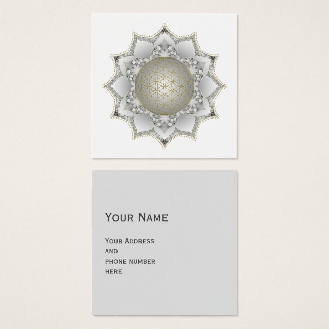 Fleur de Vie - Mandala Fleurs 1 (Devant & derrière)