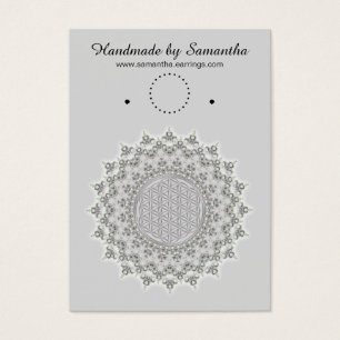 Fleur de vie - Mandala gris vert