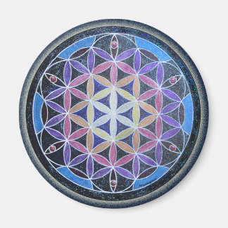 Fleur de vie Mandela Magnet