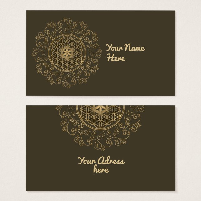 Fleur De Vie - Ornements Vintages Mandala 2 (Devant & derrière)