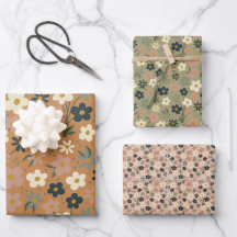 Fleur délices Envelopper le jeu de papier