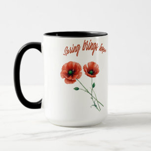 "Fleur d'espoir - Mug de fleurs du printemps"