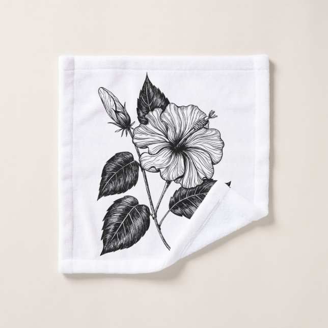 Fleur d'Hibiscus II (Gant de toilette)