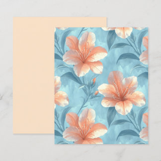 Fleur d'Hibiscus sur Pêche sur Papier Scrapbooking