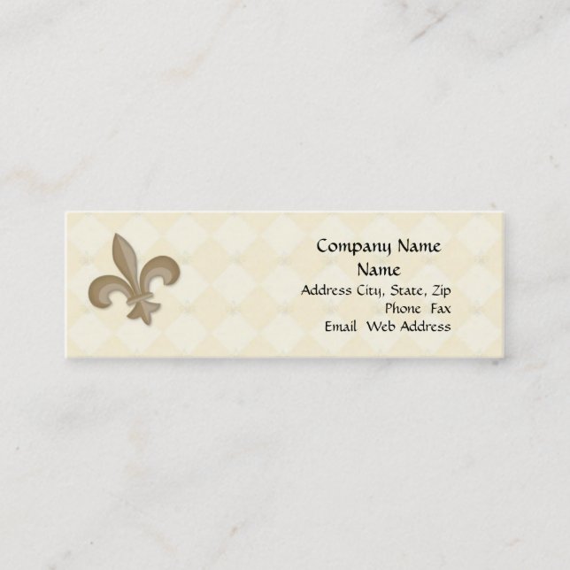 Fleur Di Lis Profile Card (Front)