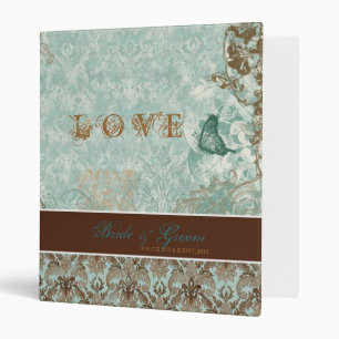 Fleur di Lys Damask - Classeur Mariage
