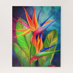 Fleur d'oiseau de paradis Puzzle - Peinture