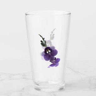 Fleur d'orchidée violette, Coupe de verre