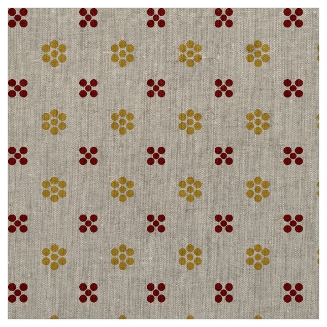 Fleur Dot Natural Fabric (Swatch)